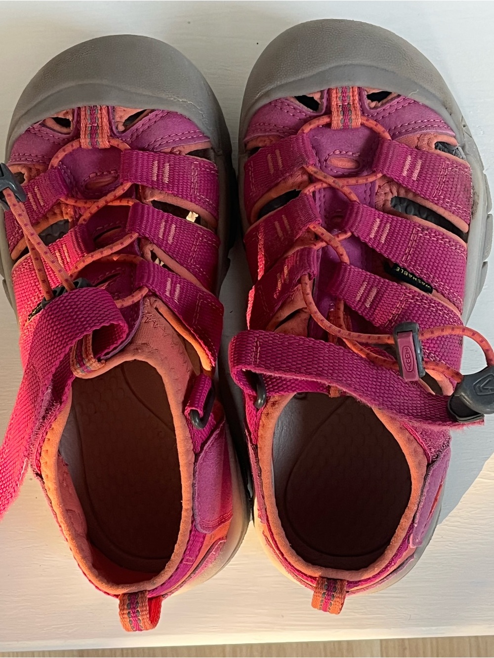 Keen Kids Pink and Orange Closed-Toe Sport Sandals
